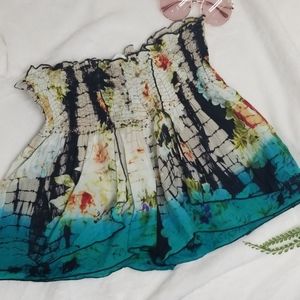 Natural Life Tie Dye Beaded Shorts Womens One Size